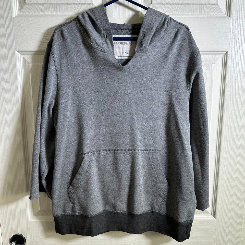 Aeropostale Vintage Hoodie with 3/4 Sleeves - Large